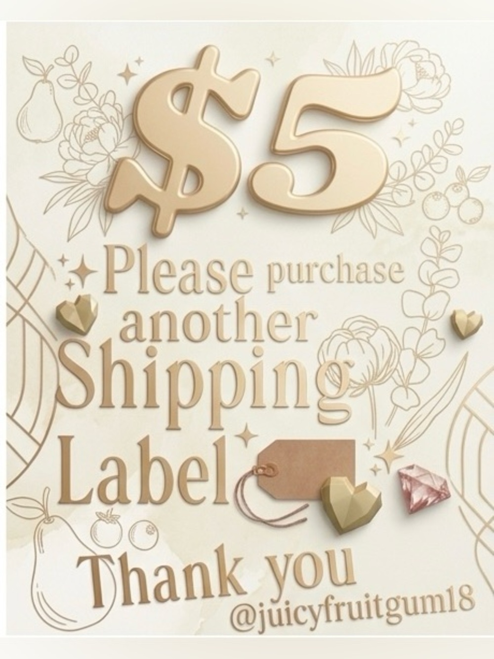 ✨ Hello Buyer's...Shipping label 🏷️ added please 🙏